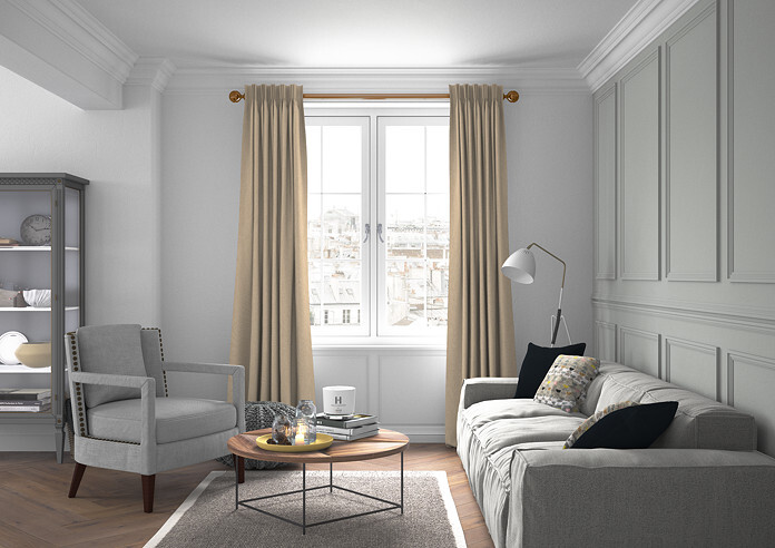 Devonshire, Biscuit - Made to Measure Curtains - Image 5